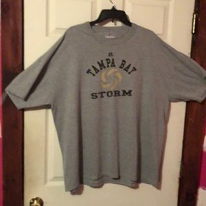 Tampa Bay Storm Gray T-Shirt Mens XXL or 2XL Arena Football League AFL